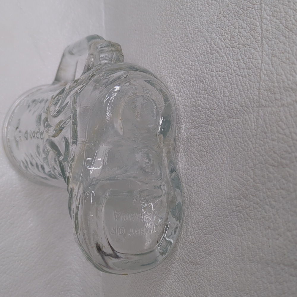 Libbey of Canada Clear Glass Boot Shaped Mug - Picture 6 of 8